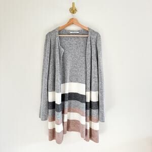 Stitches & Stripes x Revolve Colorblock Open Front Duster Cardigan L